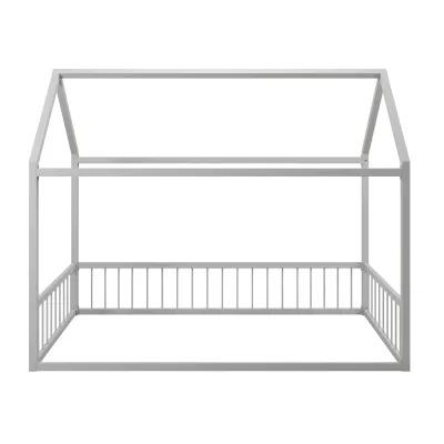 Skyler Metal House Bed with Rail