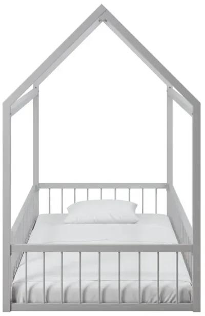 Skyler Metal House Bed with Rail