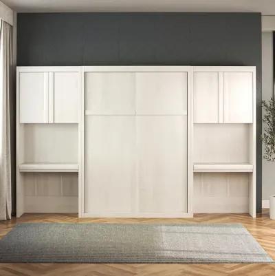 Paramount Murphy Bed with 2 Vanity/Desk Side Cabinets