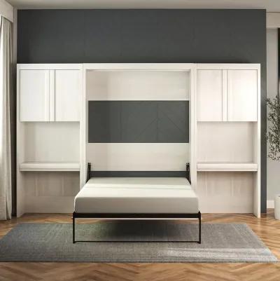 Paramount Murphy Bed with 2 Vanity/Desk Side Cabinets