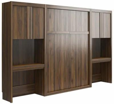 Paramount Murphy Bed with 2 Vanity/Desk Side Cabinets