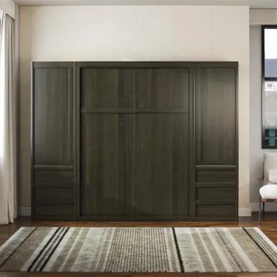 Paramount Murphy Bed with 2 Armoire Side Cabinets