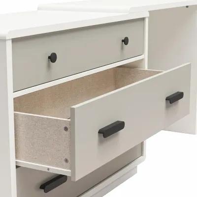 Valencia 3 Drawer Dresser and Desk Combo