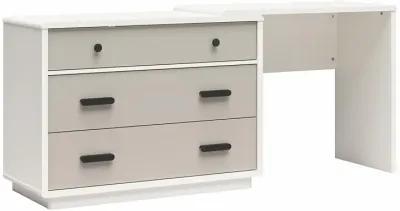 Valencia 3 Drawer Dresser and Desk Combo