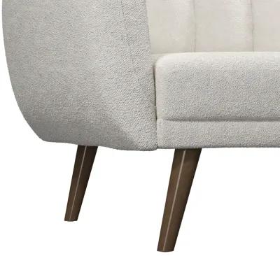 Brittany Futon with Vertical Channel Tufting and Curved Armrests