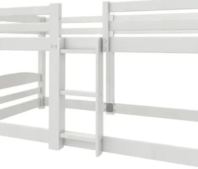 Birley Low Wood Bunk Bed with Integrated Ladder