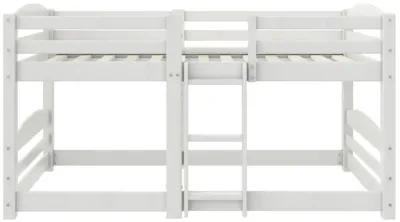 Birley Low Wood Bunk Bed with Integrated Ladder