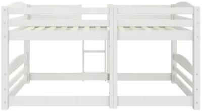 Birley Low Wood Bunk Bed with Integrated Ladder