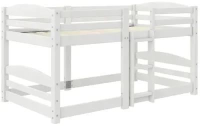 Birley Low Wood Bunk Bed with Integrated Ladder