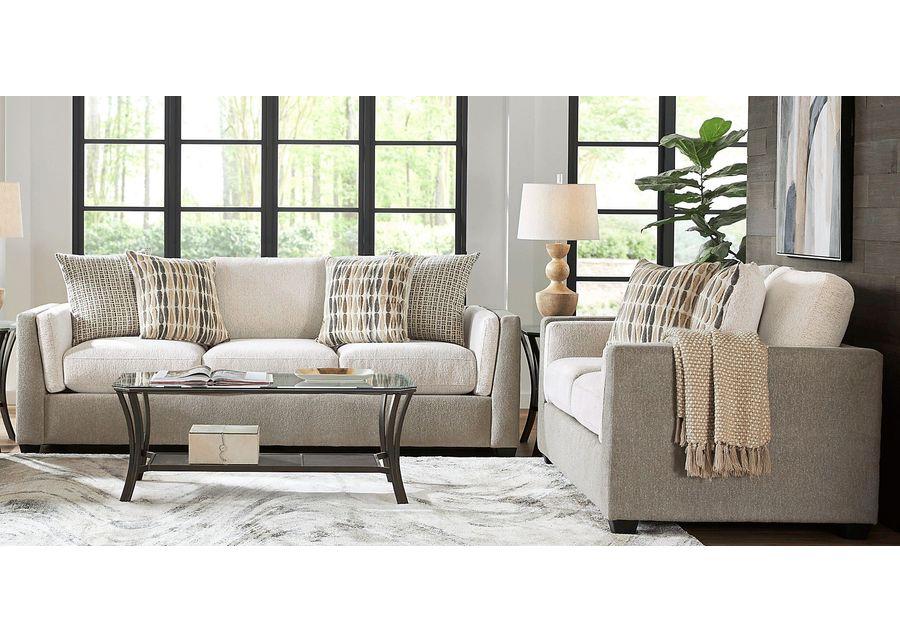 Alcott Gray 2 Pc Living Room