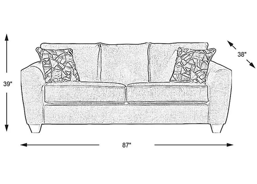 Sandia Heights Gray Sofa