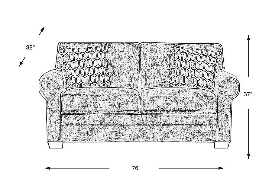 Bellingham Mushroom Textured Chenille Loveseat