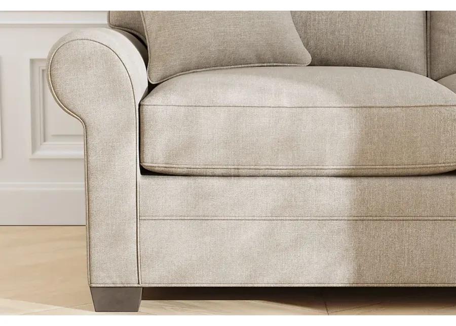 Bellingham Mushroom Textured Chenille Loveseat