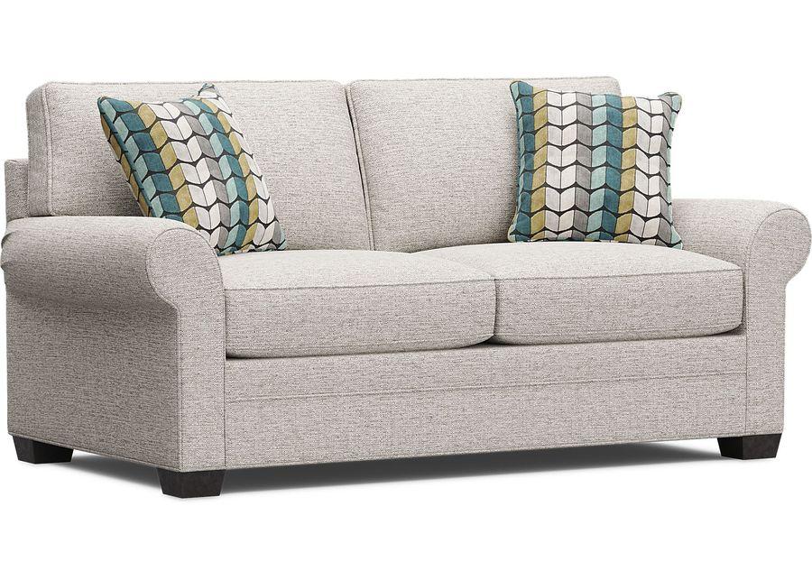 Bellingham Mushroom Textured Chenille Loveseat