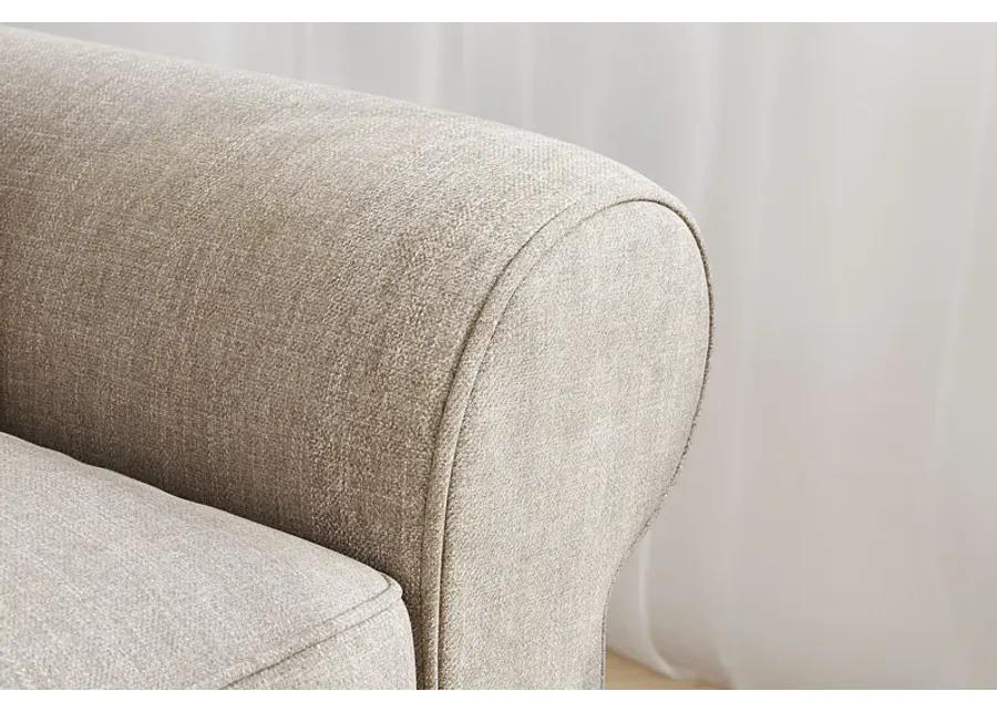 Bellingham Mushroom Textured Chenille Loveseat