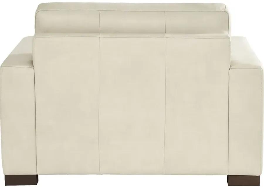 Messina Ivory Leather 8 Pc Living Room