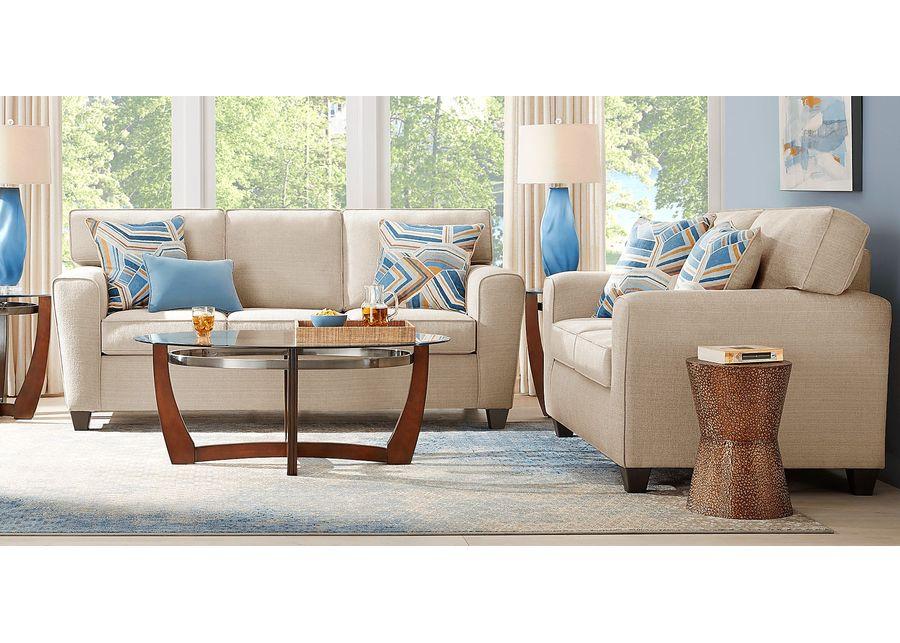 Lennon Beige 2 Pc Living Room