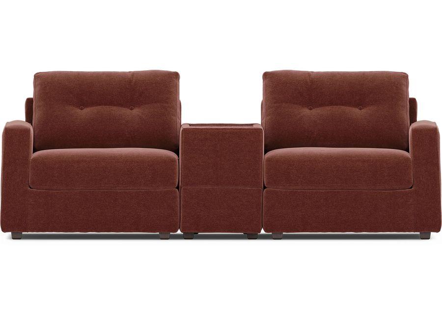 ModularOne Merlot 3 Pc Sectional