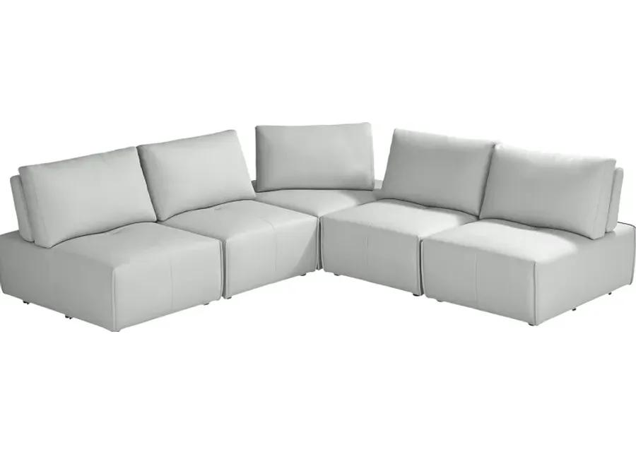 Davis Park Platinum 5 Pc Sectional