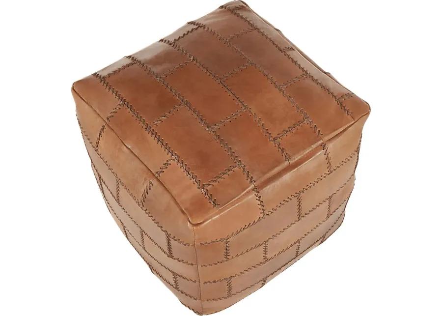 Letchworth Brown Ottoman