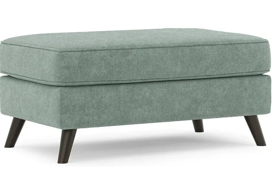 Arlington Seafoam Ottoman