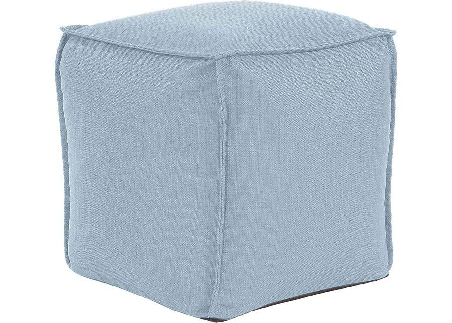 Olney Blue Pouf