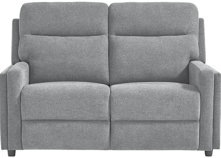 Davis Bay Gray 5 Pc Living Room with Dual Power Reclining Sofa