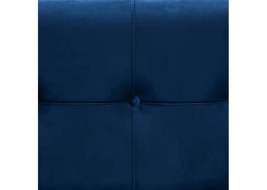 Amaral Blue Accent Ottoman