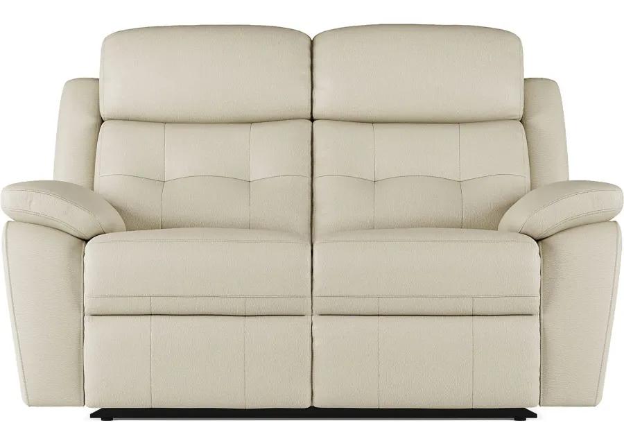 Antonin Beige Leather 8 Pc Reclining Living Room