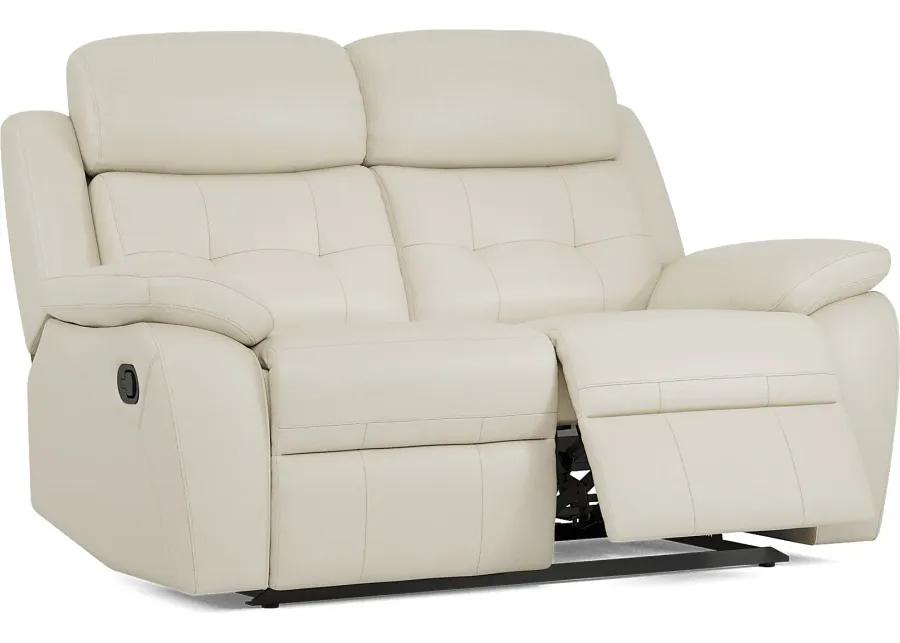 Antonin Beige Leather 8 Pc Reclining Living Room