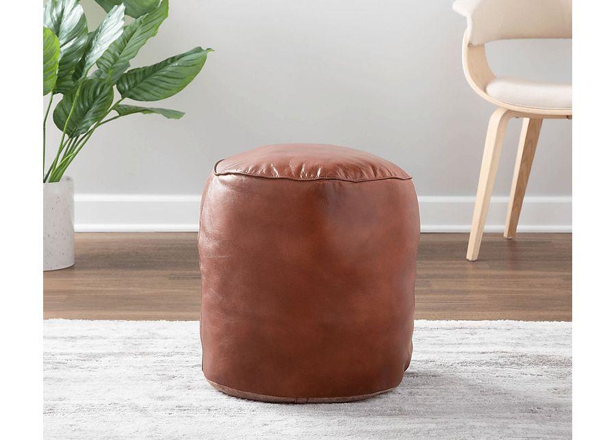 Adworth Brown Ottoman