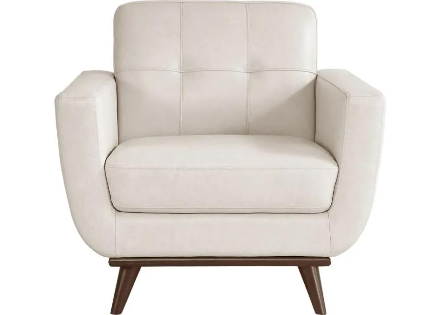 Greyson Ivory Leather 2 Pc Living Room