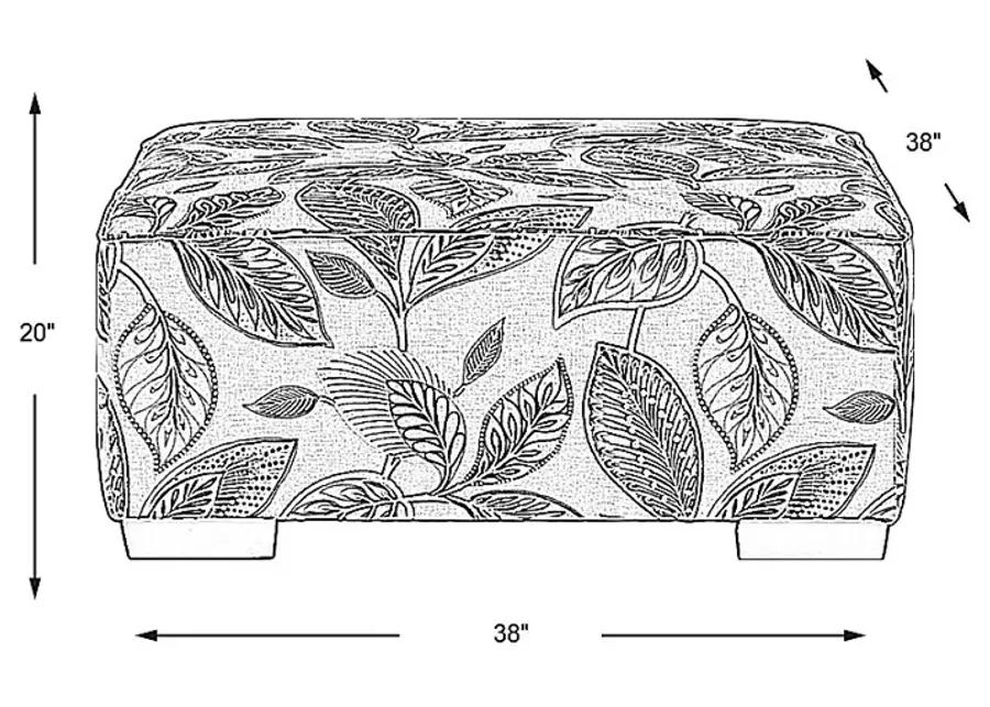 Aegean Place Bluestone Cocktail Ottoman