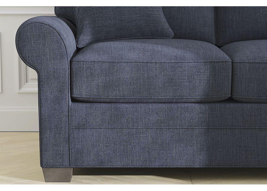 Bellingham Sapphire Textured Chenille 7 Pc Living Room with Sleeper Sofa