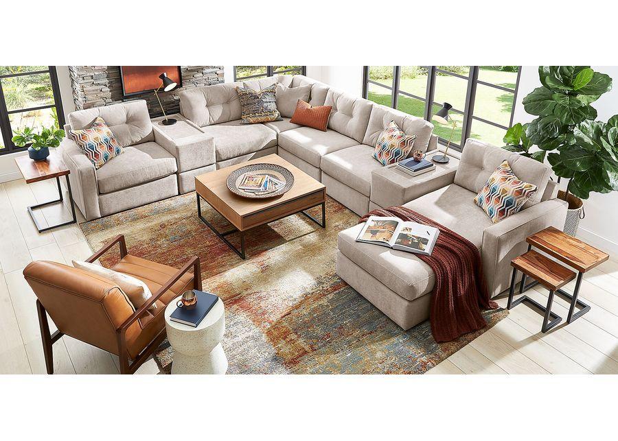 ModularOne Beige 8 Pc Sectional