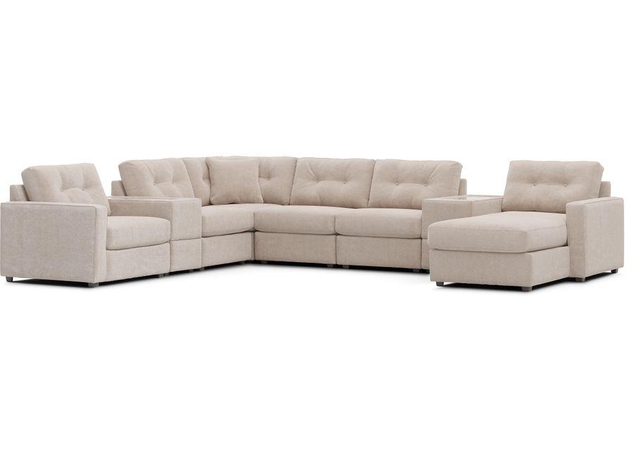 ModularOne Beige 8 Pc Sectional