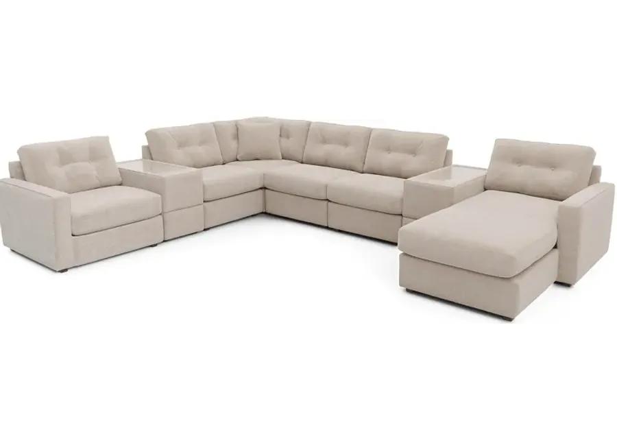 ModularOne Beige 8 Pc Sectional