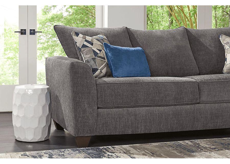 Sandia Heights Gray 8 Pc Living Room with Gel Foam Sleeper Sofa