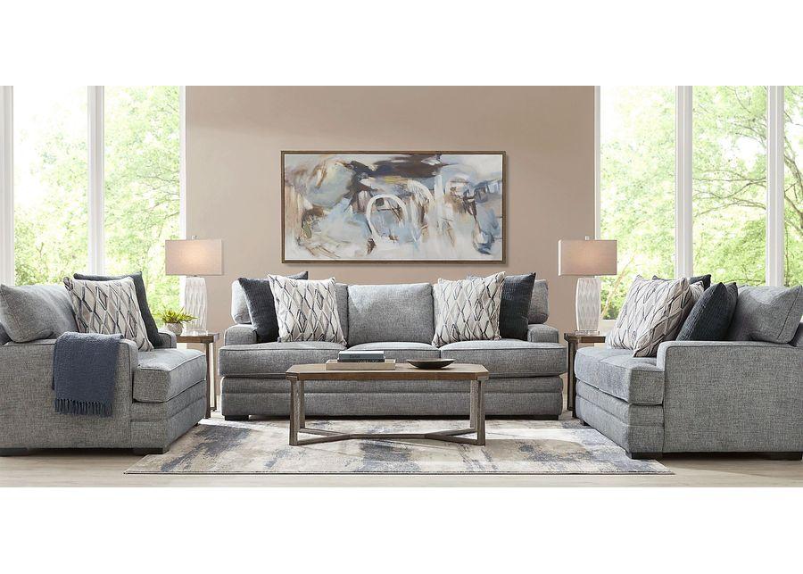 Morgan Falls Blue 5 Pc Living Room