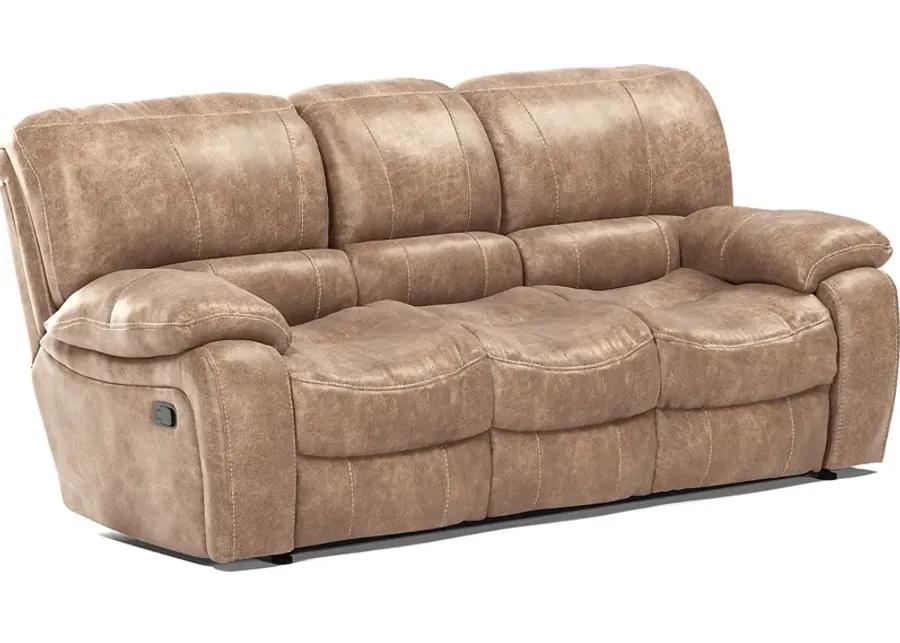 Alpen Ridge Tan 8 Pc Living Room with Reclining Sofa