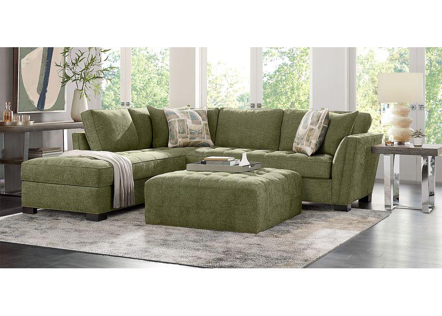 Calvin Heights Avocado Chenille 2 Pc Sectional