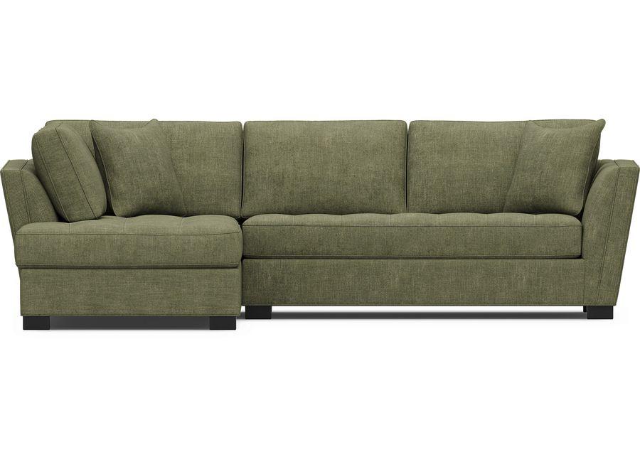 Calvin Heights Avocado Chenille 2 Pc Sectional