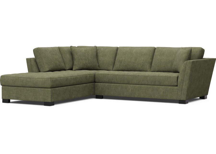 Calvin Heights Avocado Chenille 2 Pc Sectional