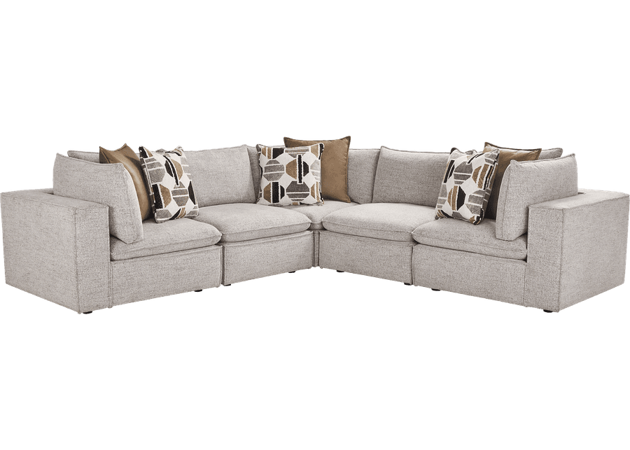 Langford Park Beige 8 Pc Sectional Living Room