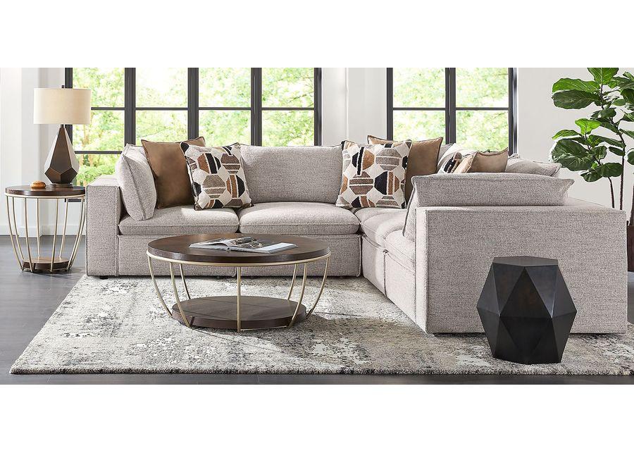 Langford Park Beige 8 Pc Sectional Living Room