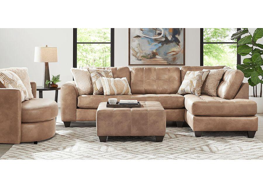 Bellinger Camel 5 Pc Sectional Living Room