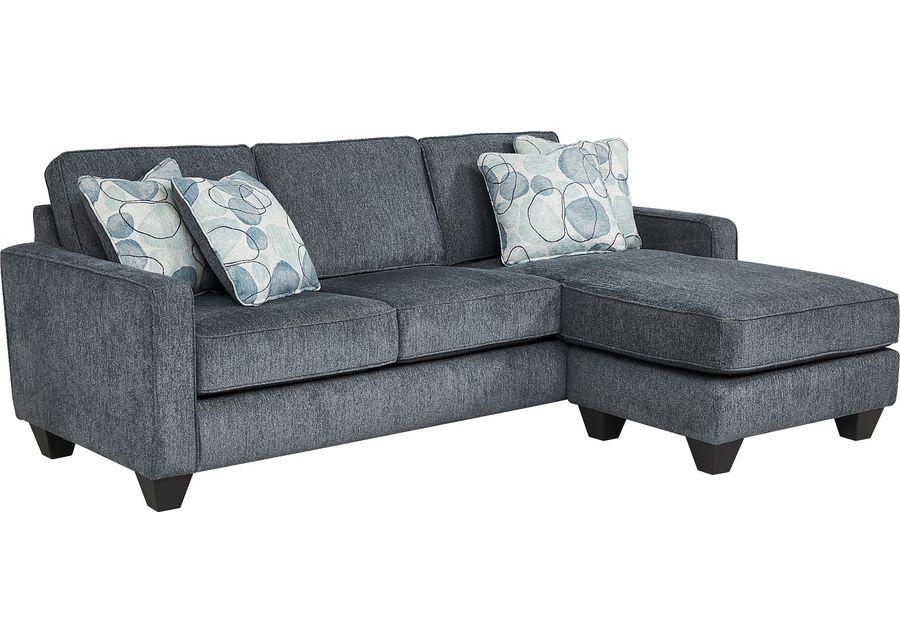 Alanis Bay Blue Sofa Chaise