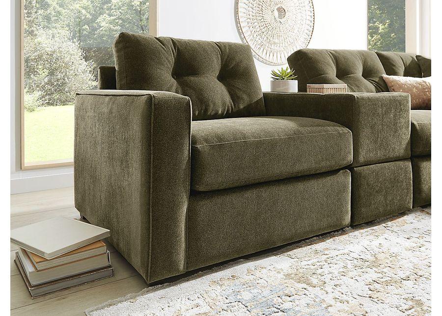 ModularOne Moss 3 Pc Sectional with Media Console