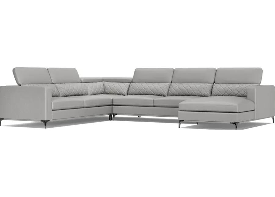 Via Sorrento Platinum 4 Pc Sectional