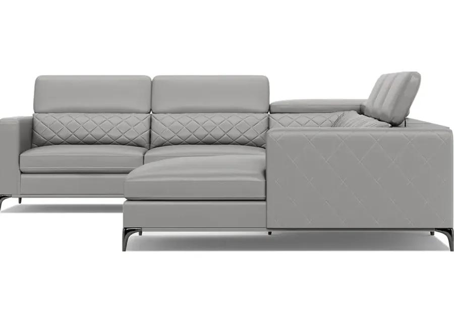 Via Sorrento Platinum 4 Pc Sectional